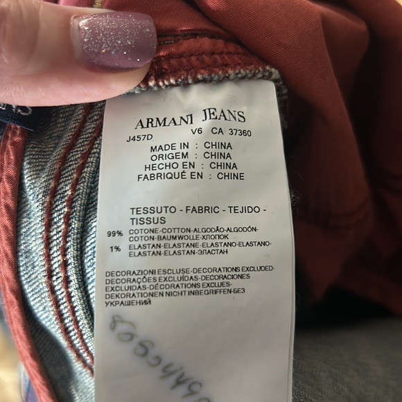 Armani Men’s Distressed Jeans. J45 Regular. 34x34 - Picture 9 of 9